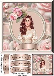 Rose Elegance Card Front