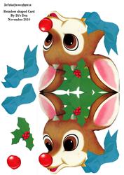 Reindeer Shaped Card