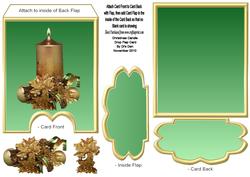 Christmas Candle Drop Flap Card