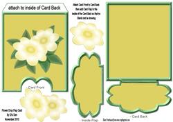 Flower Drop Flap Card