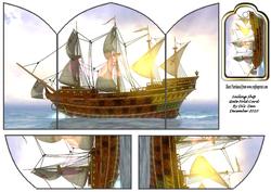 Sailing Ship Gate Fold