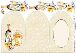 Wedding or Anniversary Tri Fold Card