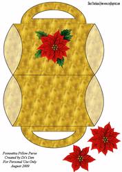 Poinsettia Pillow Purse