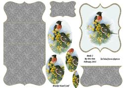 Birds (2) Bracket Easel Card