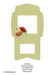 Red Rose's Matching Envelope