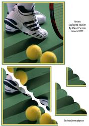 Tennis Scalloped Stacker