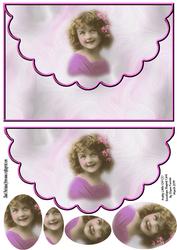 Pretty Little Girl (2) Envelope Style Card