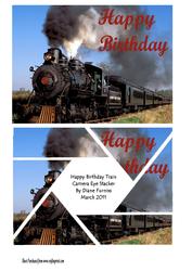 Happy Birthday Train Camera Eye