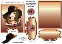 Chic Lady Drop Flap Card
