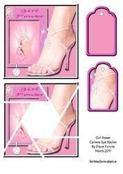 Girl Pwer Camera Eye Stacker