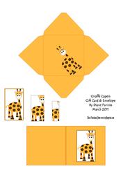 Giraffe Capers Gift Card & Envy