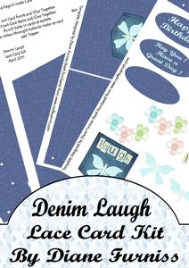 Denim Laugh Lace Card Kit
