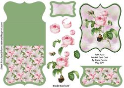 Petit Rose Bracket Easel Card
