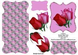 2 Rose's Bracket Easel Card