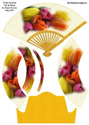Tulips Pyramid Fan & Stand