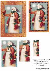 Happy Snowman Pyramid