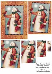 Happy Snowman Twisted