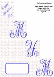 Happy Mothers Day Word Book
