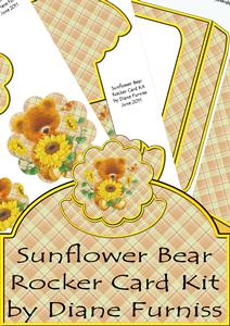 Sunflower Bear Rocker Card Kit