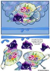 A Lovely Cup of Tea Envelope Card