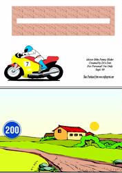 Motor Bike Penny Slider