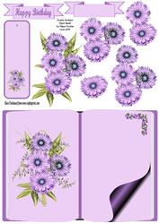 Purple Gerbra's Open Book