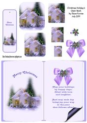 Christmas Holidays Open Book