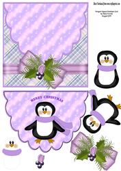 Penguin Square Envelope Card