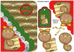 Gingerbread Christmas Pocket Card Front