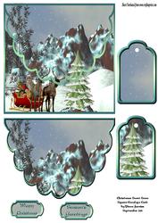 Christmas Snow Scene Square Envy