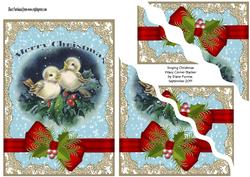 Singing Christmas Wavy Corner Stacker