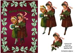 Victorian Girls Quick Card