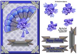 Blue Fan Card