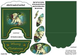 Christmas Dog Drop Flap Card