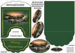 Christmas Valley Drop Flap Card