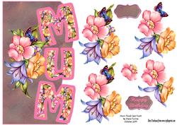 Mum Floral Card Front