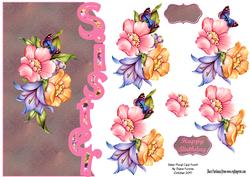 Sister Floral Card Front