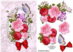 Rose Bouquet Card Front