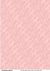 Pink Teddy Backing Paper