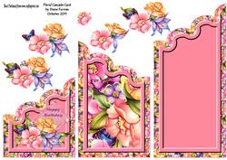 Floral Cascade Card