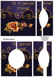 Special Friend Floral Circle Stacker