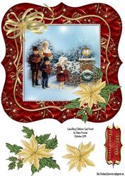 Carolling Children Card Front