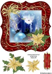 Christmas Candle Card Front