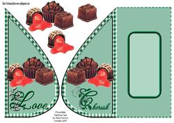 Chocolates Teardrop Card