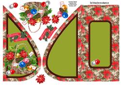 Christmas Basket Teardrop Card