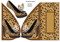 Simple Cat (2) Teardrop Card