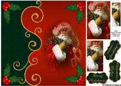 Santa Square Card Front
