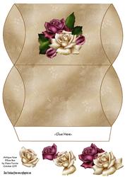 Antique Rose Pillow Box
