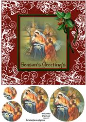 Season's Greetings Square Card Front
