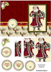 Santa with Wreath